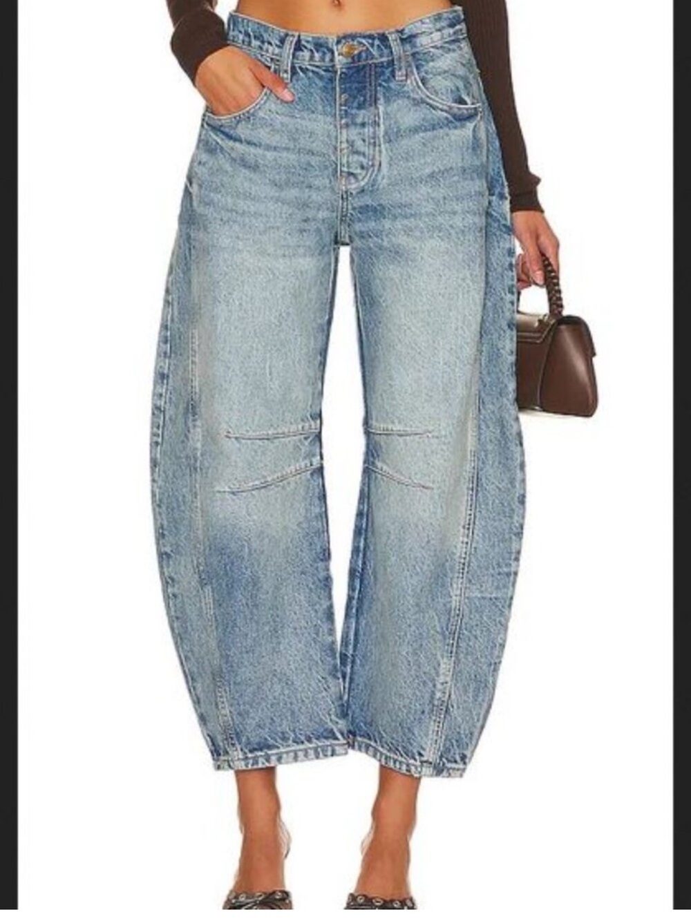 Jacquie the label anthropologie barrel jeans size small